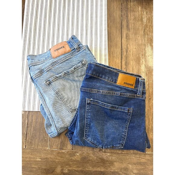 RSQ Other - RSQ Men's Denim Jeans BUNDLE Light Wash / Dark Wash Size 33-34 Waist Pre-Owned